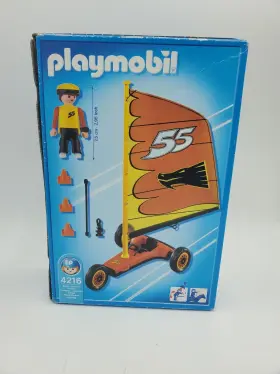 Playmobil 008789042163 New Orange Wind Racer Beach Kite Vehicle Play Set # 4216