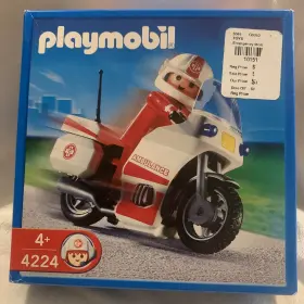 Playmobil 008789042248 New In Box 4224 - Emergency Motorbike Motorcycle Paramedic