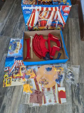 Playmobil 008789042309 Circus Ring Big Top 4230 Opened Box Pieces In Original Bags Unused