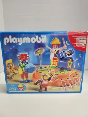 Playmobil 008789042316 4231 Circus Band Musical Set With Sounds Monkey Clowns Instruments