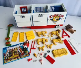 Playmobil 008789042323 Vintage 4232 Circus Lion Trailer Caravan No Box Parts Pieces