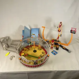 4230 Playmobil 008789042361 Circus Lion Cage And Tightrope Acrobats Made In Germany 4236 /