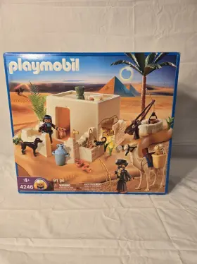 Playmobil 008789042460 2009 Nib Sealed Toy Set Desert Egyptian Tomb And Treasures Model # 4246