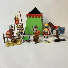 Playmobil 008789042736 Vintage 4273 Commanders Roman Tent History Used Horse Swords Soldier