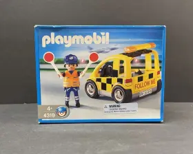 Playmobil 008789043191 New 4319 Airport Emergency Car Taxi Signal Air Terminal Vehicle