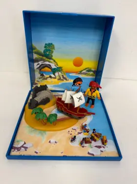 Playmobil 008789043313 Micro 4331 - Pirates World Magnetic Set Used