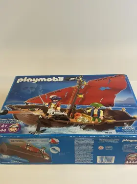 Playmobil 008789044440 4444 Pirate Dinghy With Box - Complete Manual -great Condition