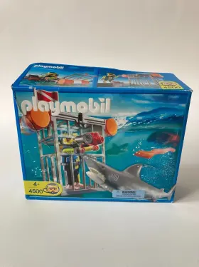 Playmobil 008789045003 4500 Shark Scuba Diver Cage Complete