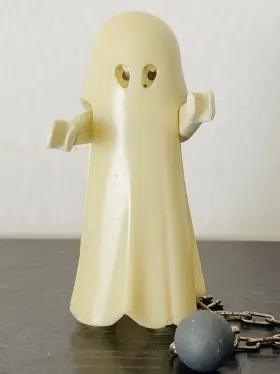3317 Playmobil 008789045010 Glow In The Dark Ghost Castle Loose And Complete