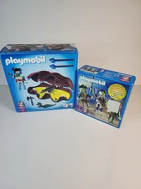 4802 Playmobil 008789048004 4800/4802 Ghost Pirate Figures Glow In The Dark Undead Clam Canon