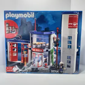 Playmobil 008789048196 Fire Station Emergency Fighters 3 Story Building Playset 4819 Nib