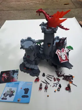 Playmobil 008789048356 4835 Great Dragon Castle Set Manual Knights Red Medieval Rare Fantasy