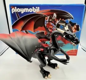 Playmobil 008789048387 Dragon 4838 Land Giant Red Black 2009. Incomplete Read