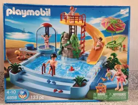 Playmobil 008789048585 Waterpark Playset 4858 2009 Geobra Incomplete