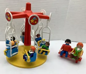 Playmobil 008789050243 Flying Chair Swing Carousel From City Life Playground Figures