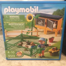 Playmobil 008789051233 5123 Rabbit Hutch/ Pen Bunnies Farm