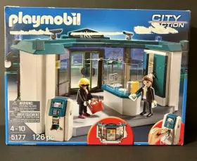 Playmobil 008789051776 City Action Bank Robbery Set 5177 Almost Complete Great Condition