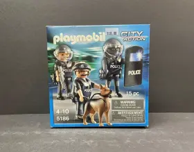 Playmobil 008789051868 5186 Tactical Police And Dog City Action New In Sealed Box