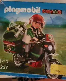 Playmobil 008789052377 Dinos 5237 Dinosaur Explorer Motorcycle Motorbike 2011 New