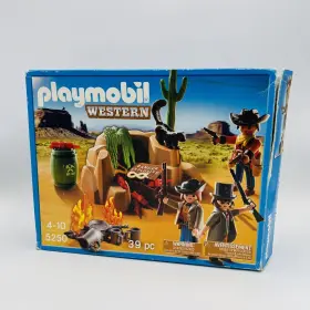 Playmobil 008789052506 Western #5250 Campfire Set Box Damage