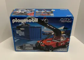 Playmobil 008789052568 City Action 5256 Cargo Container And Crane Vehicle New Please Read