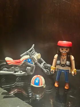 Playmobil 008789052803 City Action Motorcycle And Rider #5280