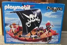 Playmobil 008789052988 Rare Vtg New Sealed 2013 5298 Pirate Ship Set 2 Pirates Firing Cannon