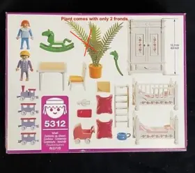 Playmobil 008789053121 Vtg 1995 5312 Victorian Mansion Childrens Complete 2 Fronds Missing