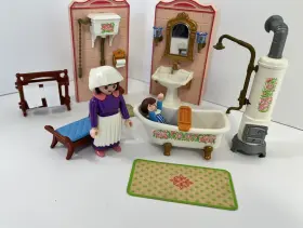 Playmobil 008789053244 5324 - Bathroom Victorian Series 1992- Used Incomplete