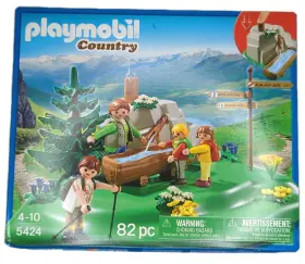 Playmobil 008789054241 5424 Country Backpacker Family At Mountain Spring New Sealed