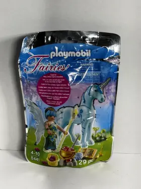 Playmobil 008789054418 Fairies #5441 Healer Fairy With Unicorn Inch Sapphire Night New Sealed