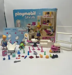 Playmobil 008789054876 City Life Beauty Hair Salon 5487 Almost Complete