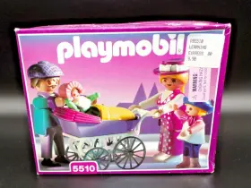 Playmobil 008789055101 #5510 Victorian Mansion Dollhouse Family Stroller 1995 New In Box