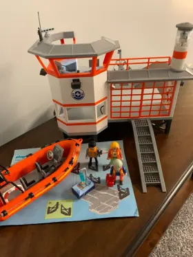 Playmobil 008789055392 5539 Coast Guard With Lighthouse Play Set City Action