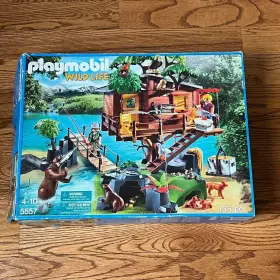 Playmobil 008789055576 Wild Life Tree House Set 5557 All 153 Pieces Here No Manual Box Torn