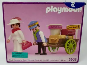 5503 Playmobil 008789055804 #5503 Victorian Mansion Lady With Baggage Porter 1989