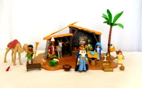 Playmobil 008789055880 Christmas Nativity Stable With Manger Set #5588