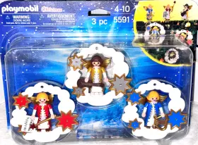 Playmobil 008789055910 Blister Pack 5591 Christmas 3 Ornament Set Angels Tree Decoration New