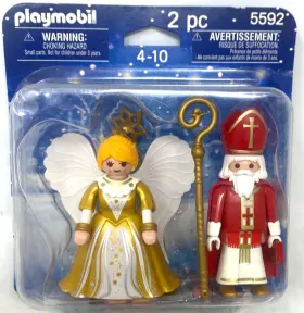 Playmobil 008789055927 St. Nicholas And Christmas Angel Set 5592