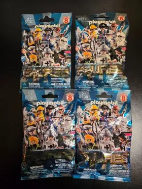 Playmobil 008789055965 5596 Blue Boys Series 8 Mini Figure Lot Of 4 Mystery Blind Bags