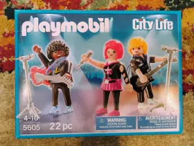 5606 Playmobil 008789056054 City Life Rock Band 22pc Ages 4-10 New In Box