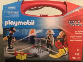 Playmobil 008789056511 City Action Fire Rescue Carry Case 5651 36 Pcs Building Set Nib