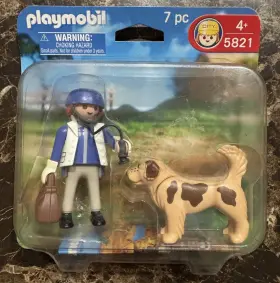 Playmobil 008789058218 Vet Veterinarian Doctor Dog St Bernard 5821 Toy Set Duo Play Pack New
