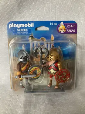 Playmobil 008789058249 5824 Gladiators Duo Figures Pack - Damaged Packaging