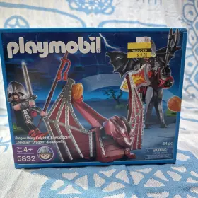 Playmobil 008789058324 Dragon Wing Knight Fire Catapult 5832 New Crispy Box 2007