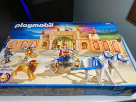Playmobil 008789058379 5837 Roman Arena Gladiators Chariot Horses Emperor 2007 Factory Sealed