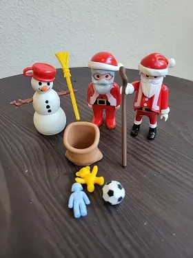 Playmobil 008789058454 Seasonal 5845 Santa Snowman Toy Bag Holiday Christmas