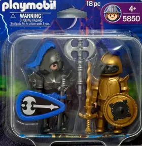 Playmobil 008789058508 5850 New Rare Medieval Knights Toy Figure Set Duo Play Pack 18 Pcs