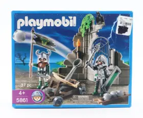 Playmobil 008789058614 5861 Knights Ruin With Catapult Castle Wall And Figure New Sealed