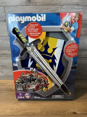 Playmobil 008789058645 New Take A-long Knight Fort With Child Size Sword Shield Play Set 5864